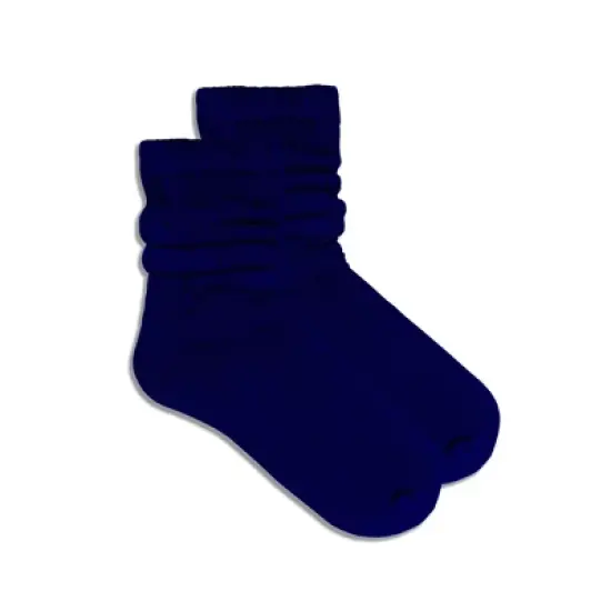 Navy Blue Slouch Socks the Sock Panda (Adult Medium or Small Sizes) - Midweight image {3}