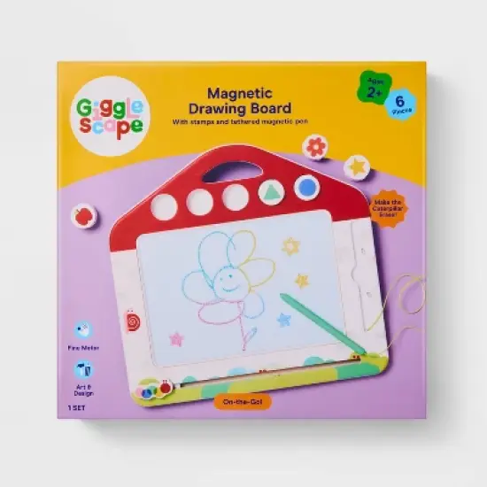 Magnetic Drawing Board - Gigglescape&trade;: Preschool Creativity & Fine Motor Skills, Ages 2+ image {3}