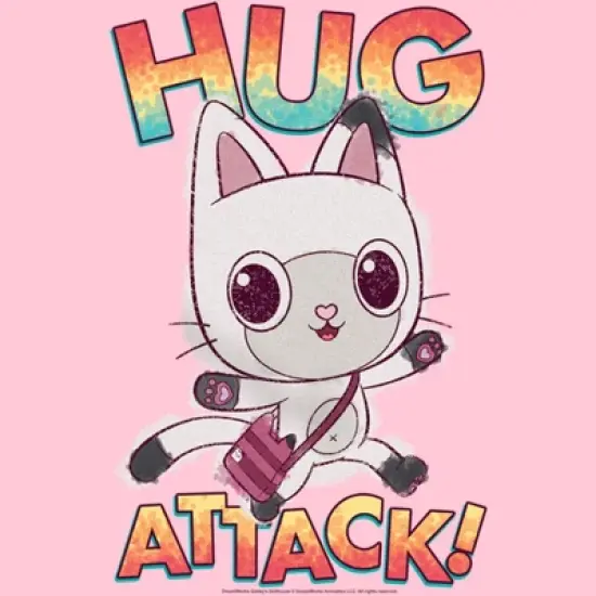Girl's Gabby's Dollhouse Hug Attack Pandy Paws T-Shirt image {1}