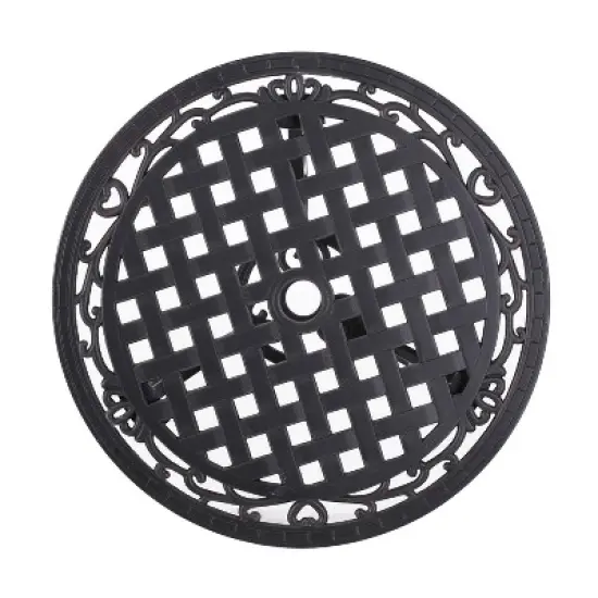 La Sola 3pc Metal Bistro Set - Black/Bronze - Christopher Knight Home image {1}