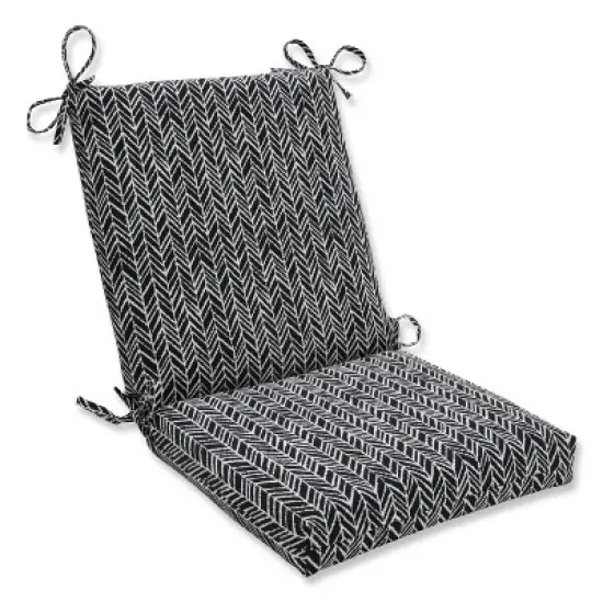 Outdoor/Indoor Herringbone Squared Corners Chair Cushion - Pillow Perfect image {4}