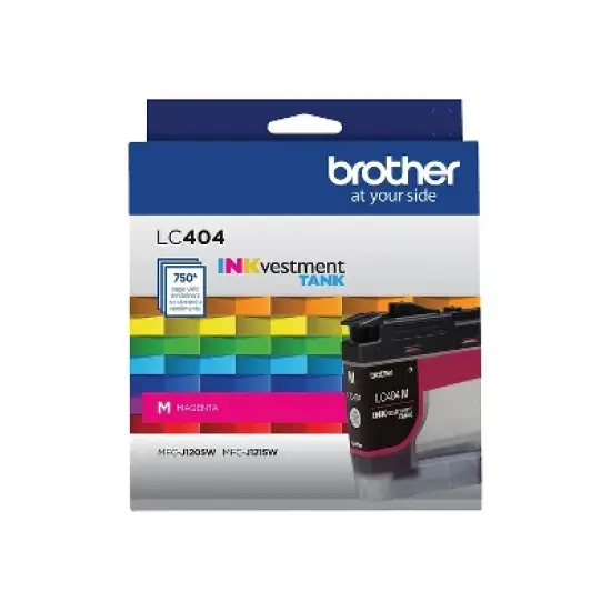 Brother LC404 Magenta Standard Yield Ink Cartridge Prints Up to 750 Pages (LC404MS) image {6}