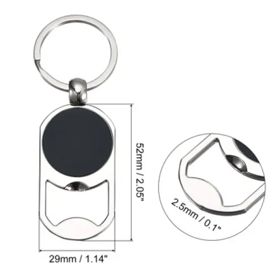 Unique Bargains Stainless Steel Portable Beer Soda Bottle Opener for Home Bar image {1}