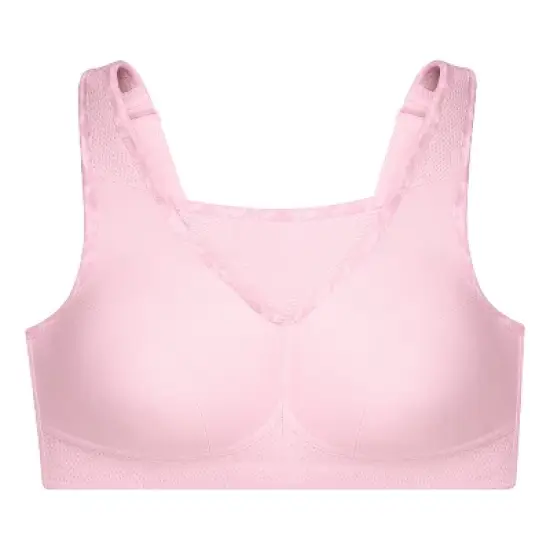 Glamorise Womens No-Bounce Camisole Sports Wirefree Bra 1066 Parfait Pink image {3}