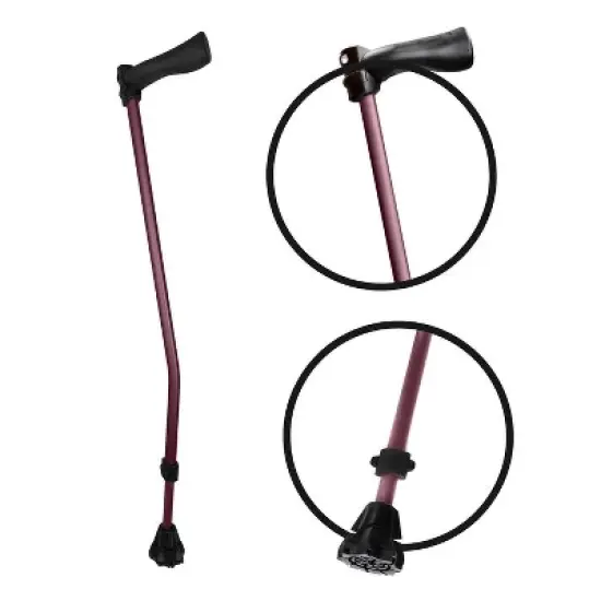 Luupatchy Cyclone Cane - Lightweight All-Terrain Walking Aid for Hiking & Travel, Adjustable, Waterproof, V-Tec Grip for Comfort & Stability image {10}