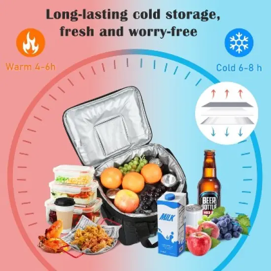 Tirrinia 24 Cans Soft Sided Cooler, 100% Leakproof Adjustable Strap with Bottle Opener, Camping Essentials image {2}