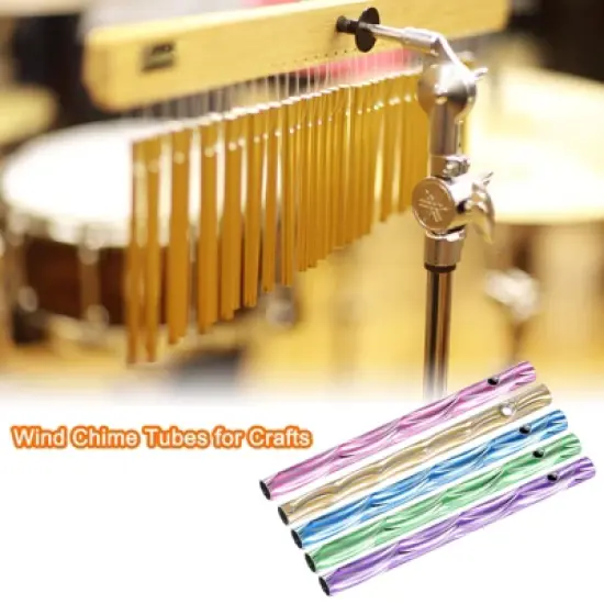 Unique Bargains Aluminum Durable DIY Multipurpose Wind Chime Tubes 3 X 0.2 Inch Green+Blue+Yellow+Purple+Pink 150-Packs image {3}