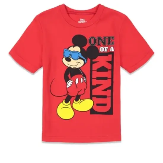 Disney Mickey Mouse Donald Duck Goofy Pluto Graphic T-Shirt  and Mesh Shorts Outfit Set Infant to Little Kid image {1}