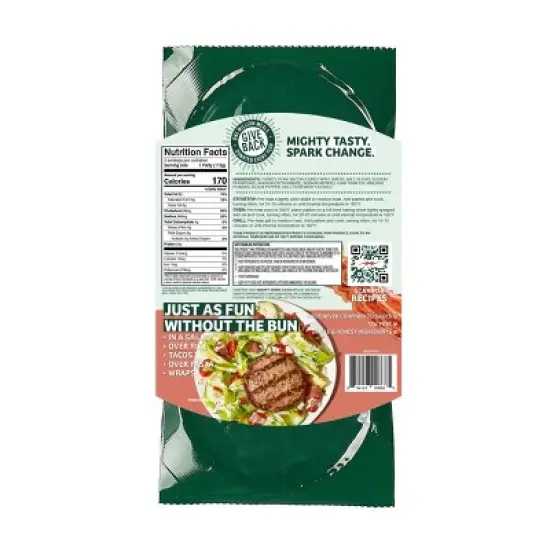 Mighty Spark Bacon Bursting Ground Turkey Burger Patties - 8oz/2ct image {1}