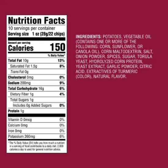 Fall Harvest Stuffing Flavored Wavy Potato Chips - 10oz - Good & Gather&trade; image {3}