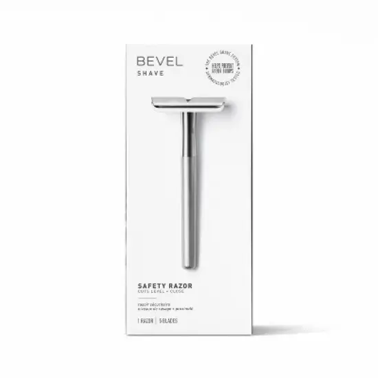 BEVEL Premium Safety Razor with 10 Double-Edged Razor Blades image {2}