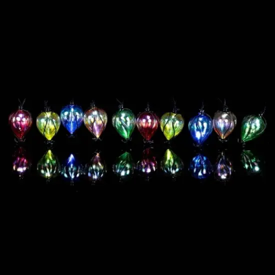 Alpine Corporation 10ct LED Solar Colorful Air Balloons: Polystyrene, Weather-Resistant, Garden Decor image {6}
