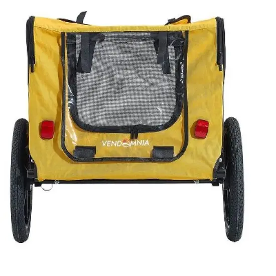 Foldable Dog Bike Trailers, Pet Bike Trailer With 16 Inch Wheels, Up To 88 Pounds Capacity, Internal Leash, Non-Slip Floor Mesh Dog Bike Trailer image {5}