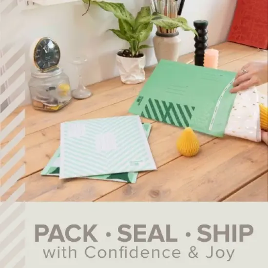 Scotch Poly Bubble Padded Mailer 3pk Small Green image {8}