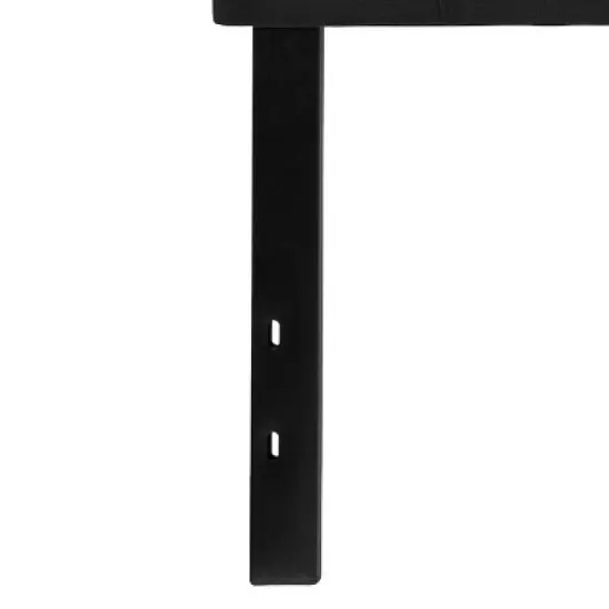 Flash Furniture Bedford Tufted Upholstered King Size Headboard in Black Fabric image {5}