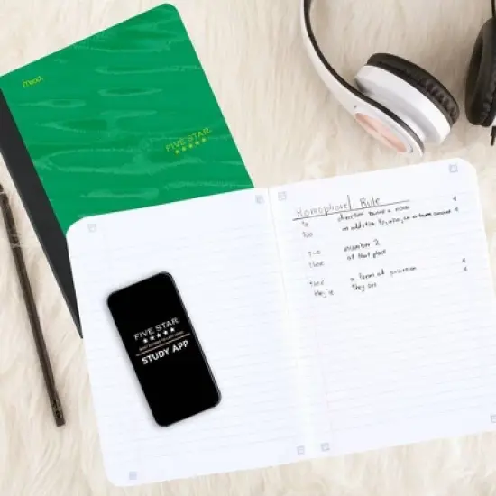 Five Star Active Comp Book Green Wide Ruled 80ct image {5}