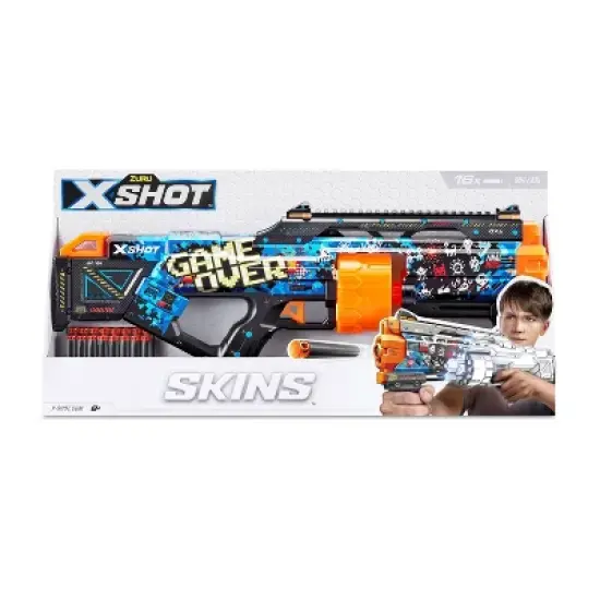 X-Shot SKINS Last Stand Dart Blaster - Game Over by ZURU image {1}