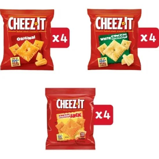 Cheez-It Baked Snack Crackers Variety Pack - 12.1oz/12ct image {4}
