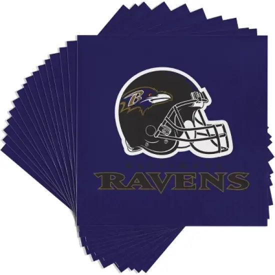 48ct Baltimore Ravens Football Napkins image {1}