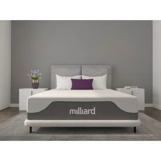 Milliard 10 Inch Classic Firm Memory Foam Mattress image {1}