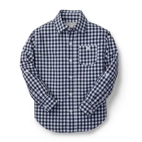 Hope & Henry Boys' Poplin Button Down Shirt, Toddler image {5}