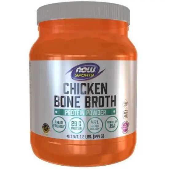 Chicken Bone Broth Pure Powder by Now Foods  -  1.2 lbs Powder image {2}