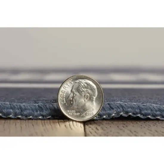 Lyerly Washable Outdoor Rug Navy/Ivory - Linon image {5}