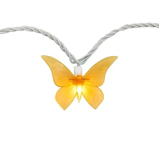 Northlight 10-Count Summer Butterfly Outdoor Patio String Light Set - 9ft - White Wire image {8}
