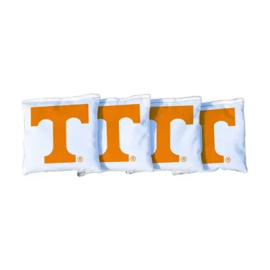 NCAA Tennessee Volunteers Corn-Filled Cornhole Bags White - 4pk image {1}