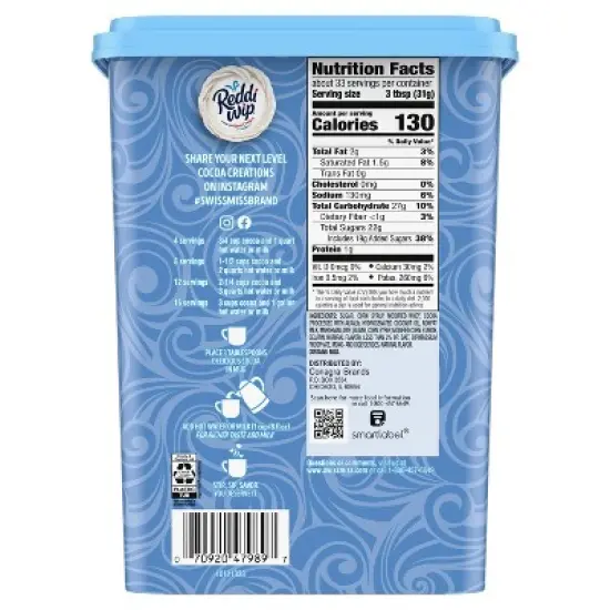 Swiss Miss Marshmallow Hot Cocoa Mix Canister - 37.18oz image {4}