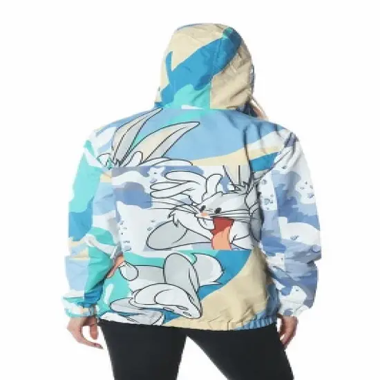 Members Only - Women's Bugs Patchwork Windbreaker Oversized Jacket image {3}