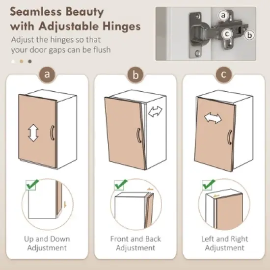 Gulches Kitchen Pantry Cabinet, 72" Large Countertop Storage Cabinet  , Glass Doors and Shelves, Microwave Cabinet, Coffee Bar Cabinet , White image {2}