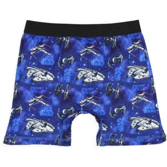 Star Wars Mens' 2 Pack Comic Millennium Falcon Boxers Underwear Boxer Briefs Multicolored image {2}