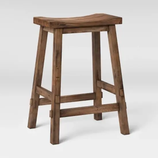 Halifax Farmhouse Wood Counter Height Barstool - Threshold&trade; image {2}