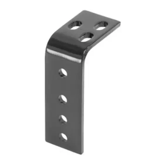 Reese 58314 Universal Trailer Hitch Rail Steel Mounting Brackets, Black (4 Pack) image {1}