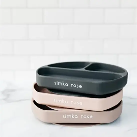Simka Rose Silicone Suction Plate for Baby and Toddler image {4}