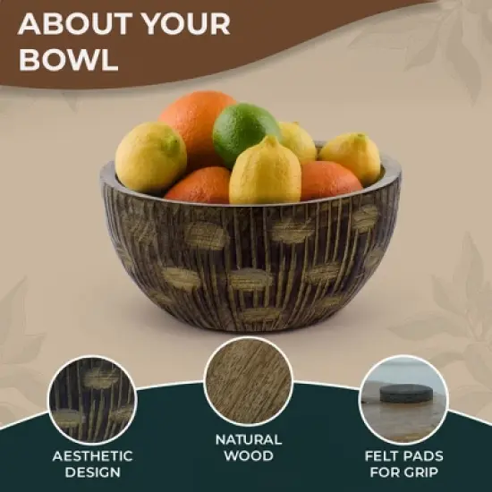 Mela Artisans Zoji Valley Bowl Medium in Medium Burnt image {1}