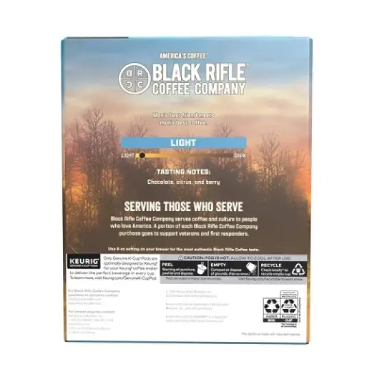 Black Rifle Coffee Company Loyalty Light Roast Coffee Pods - 22ct image {1}