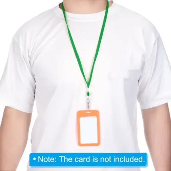 Unique Bargains Polyester Wear-resistant Lightweight ID Card Neck Lanyards with Hook 10 Pcs image {4}