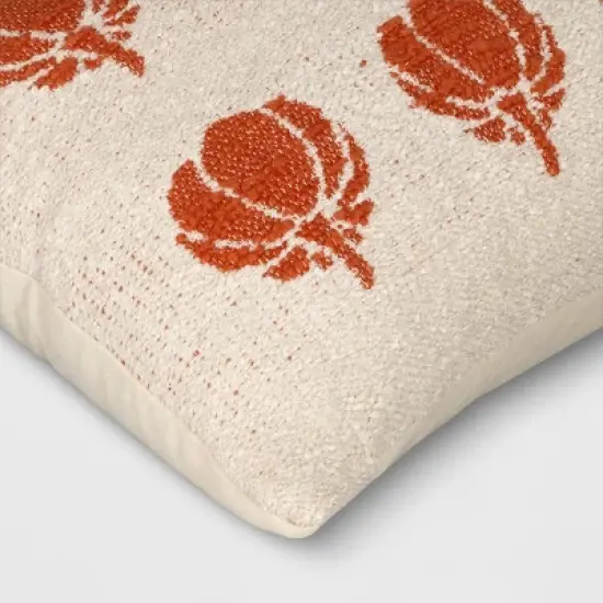 Oversized Woven Pumpkin Lumbar Throw Pillow - Threshold&trade; image {3}