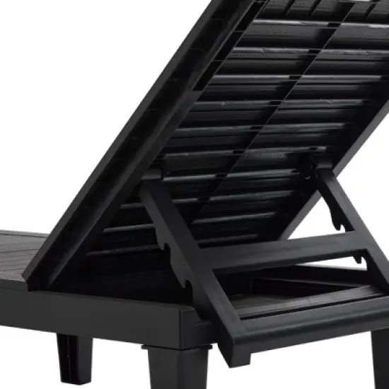 2-Piece Outdoor Chaise Lounge Chair Set - Pool Loungers with 5-Level Adjustable Backrest for Patio, Poolside & Beach,-- Frevyn image {11}