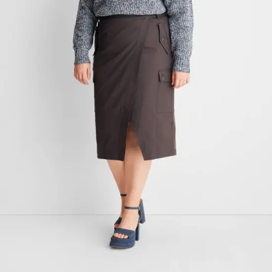 Women's Cargo Wrap Midi Skirt - Future Collective&trade; with Reese Blutstein image {4}
