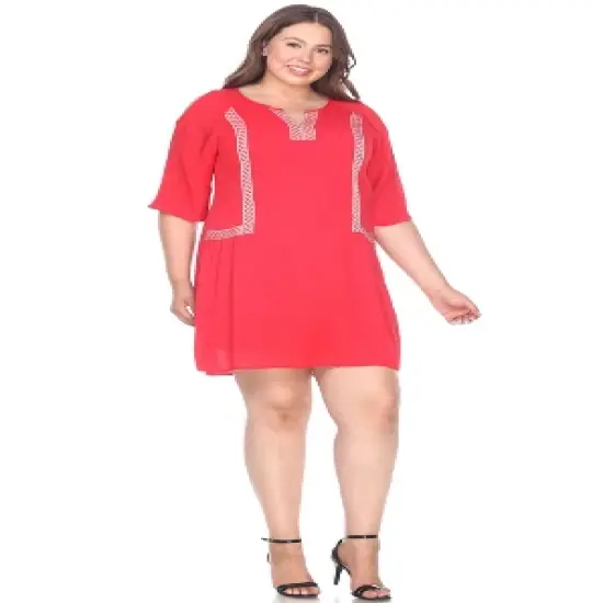 Women's Plus Size Marybeth Embroidered Dress - White Mark image {6}