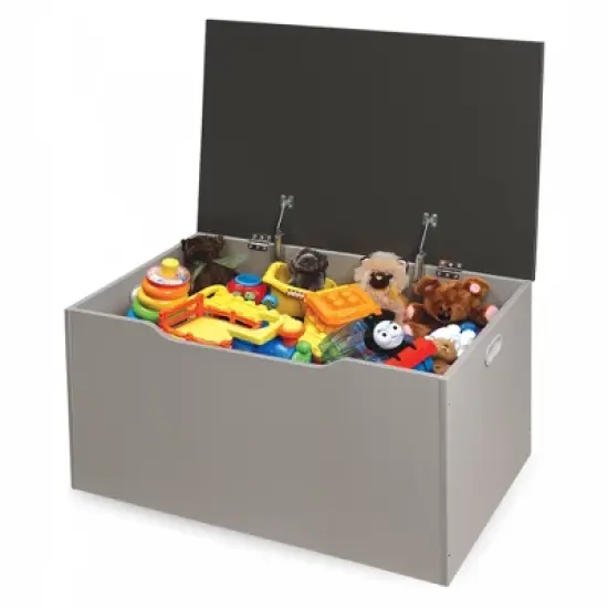 Badger Basket Flat Bench Top Toy and Storage Box with Safety Hinge image {5}