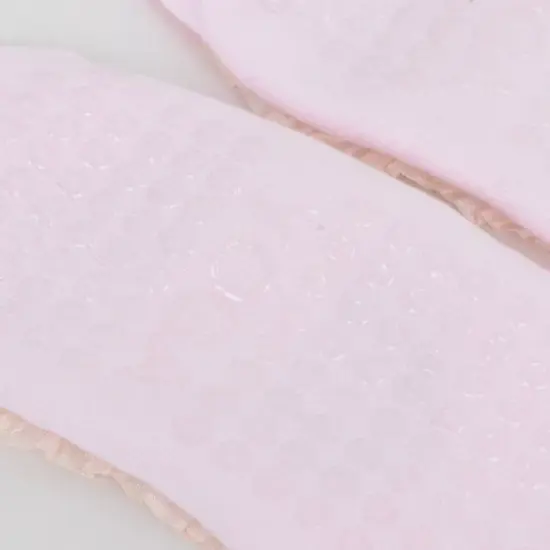 Anna-Kaci Women's Ballet Style Grip Socks with Ruffle Trim and Cross Strap Anti-Slip Sole Yoga and Pilates 2-Pack image {5}