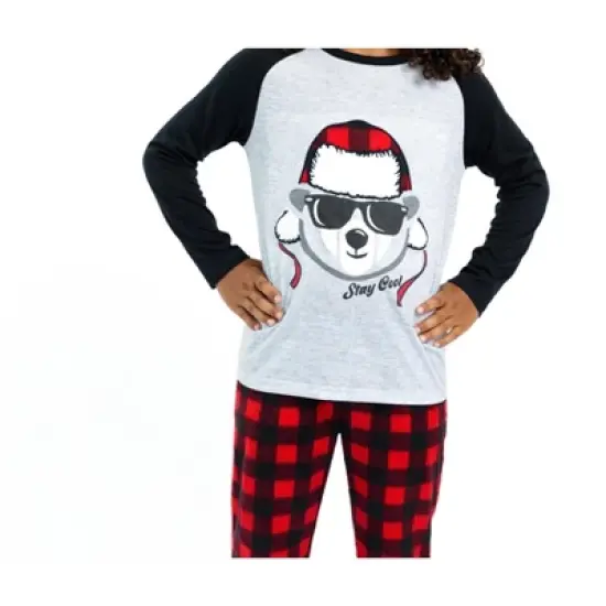 Sleep On It Boys Stay Cool Bear Soft Novelty Fleece 2-Piece Pajama Sleep Pant Set image {7}