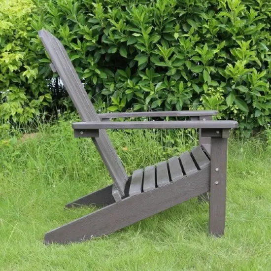 Lakeside Faux Wood Adirondack Outdoor Portable Chair - Merry Products: image {4}