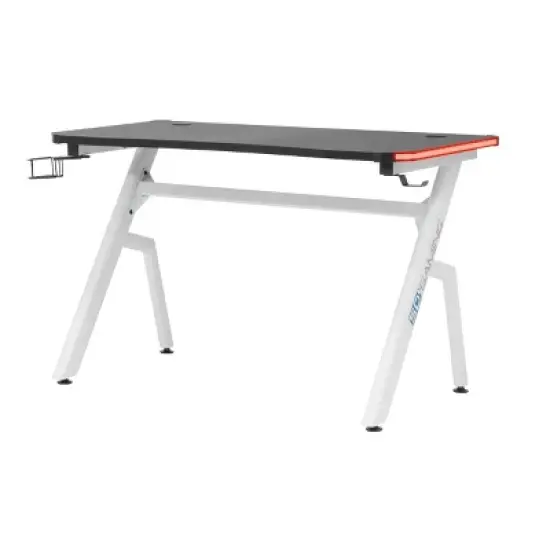 Icon PC Gaming Desk with Built-in Charging Station and LED Lights Black - SD Gaming image {24}