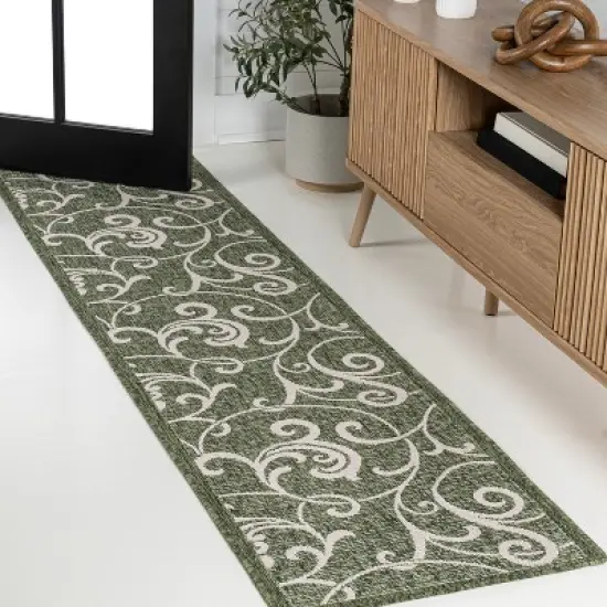 Maribel Traditional Classic All-Over Scroll Indoor/Outdoor Area Rug - JONATHAN Y image {10}