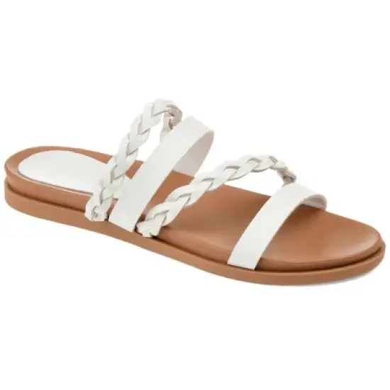 Journee Collection Womens Colette Slide Flat Sandals image {13}